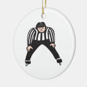 Hockey Referee Keramisch Ornament (Links)