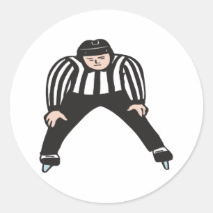 Hockey Referee Ronde Sticker