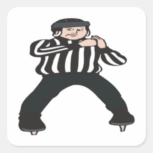 Hockey Referee Vierkante Sticker