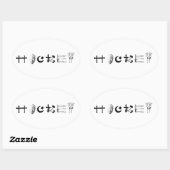 Hockey Religie Ovale Sticker (Vel)