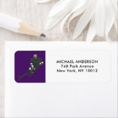 Hockey retour-adresetiketten etiket (Insitu)