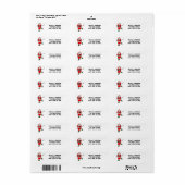 hockey retouradres kerstlabels etiket (Full Sheet)
