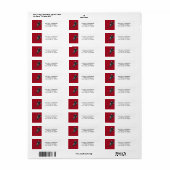 Hockey retouradreslabels etiket (Full Sheet)
