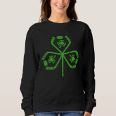 Hockey  Retro Shamrock Irish C St Patricks Day Trui (Voorkant)