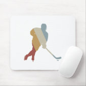 Hockey Retro Stijl Vintage Muismat (Met muis)