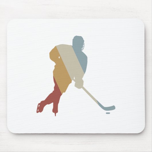 Hockey Retro Stijl Vintage Muismat (Voorkant)