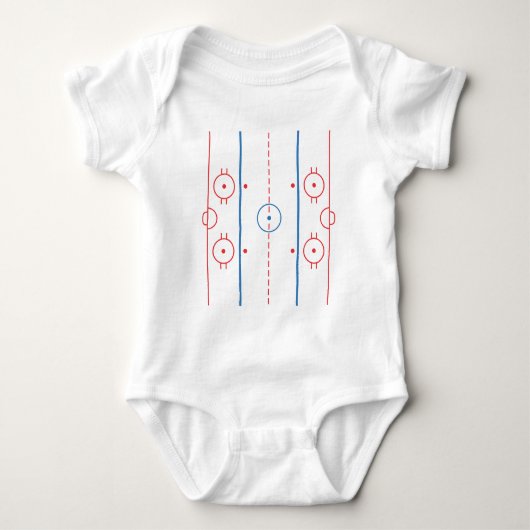 Hockey Rink Baby Romper (Voorkant)