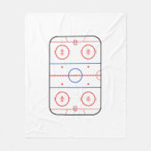 Hockey Rink Companion Autograaf Ready Fleece Deken (Voorkant)