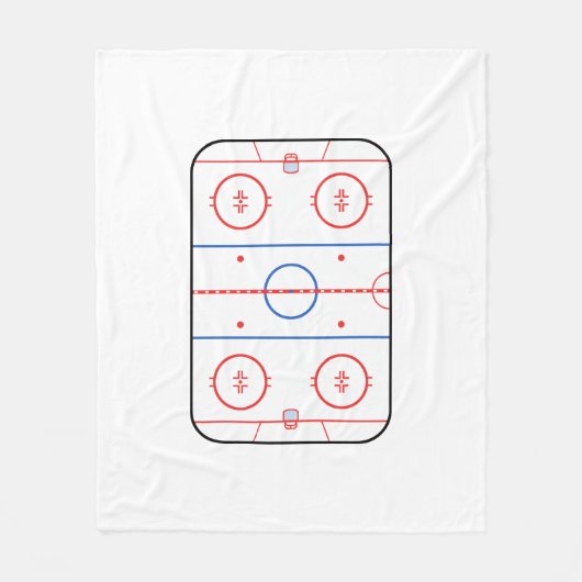 Hockey Rink Companion Autograaf Ready Fleece Deken (Voorkant)