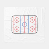 Hockey Rink Companion Autograaf Ready Fleece Deken (Voorkant (Horizontaal))