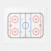 Hockey Rink Companion Autograaf Ready Fleece Deken (Voorkant (Horizontaal))