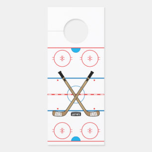 Hockey Rink Diagram Center Ice Hockey Sticks Deurhanger