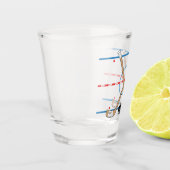 Hockey Rink Diagram Center Ice Hockey Sticks Shot Glas (Links)