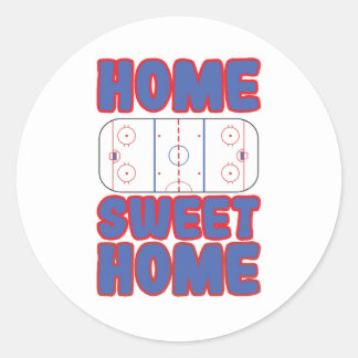 Hockey Rink Home Sweet Home Ronde Sticker
