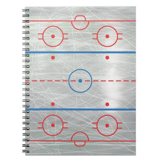 Hockey Rink Ice Notitieboek (Voorkant)