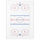 Hockey Rink Layout Coach Klembord (Achterkant)