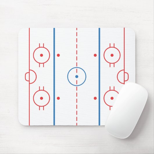 Hockey Rink Mousepad Muismat (Met muis)