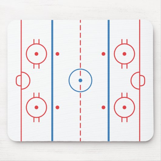 Hockey Rink Mousepad Muismat (Voorkant)