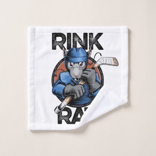 Hockey Rink Rat Bad Handdoek (Wasdoekje)
