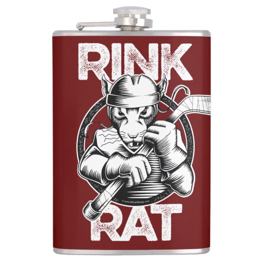 Hockey Rink Rat Heupfles (Voorkant)