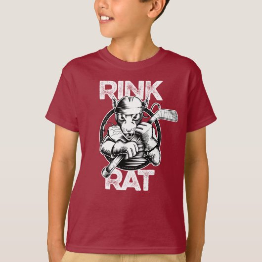 Hockey Rink Rat. T-shirt (Voorkant)