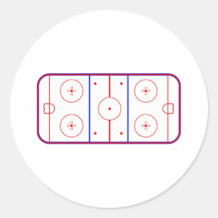 Hockey Rink Ronde Sticker