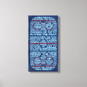 Hockey Rink Typography Canvas Print (Voorkant)