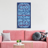 Hockey Rink Typography Canvas Print (Insitu (Woonkamer))