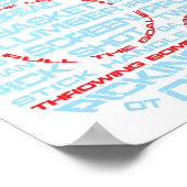 Hockey Rink Typography Poster (Hoek)