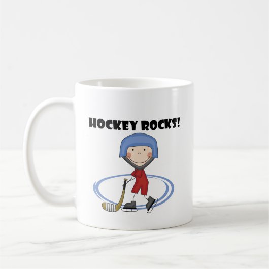 Hockey Rocks T-shirts en cadeautjes Koffiemok (Links)
