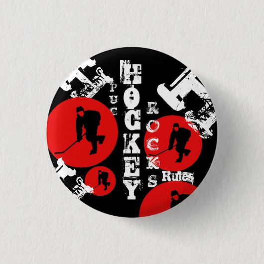 Hockey Ronde Button 3,2 Cm (Voorkant)