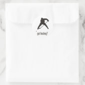 Hockey Ronde Sticker (Tas)