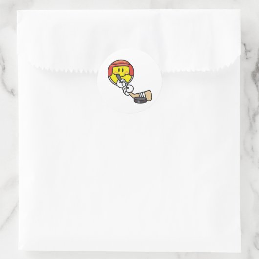Hockey Ronde Sticker (Tas)