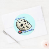 Hockey Ronde Sticker (Envelop)