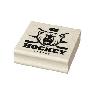 Hockey Rubber Stamp Rubberstempel