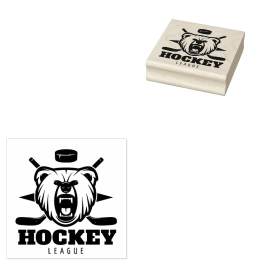 Hockey Rubber Stamp Rubberstempel (Gestempeld)