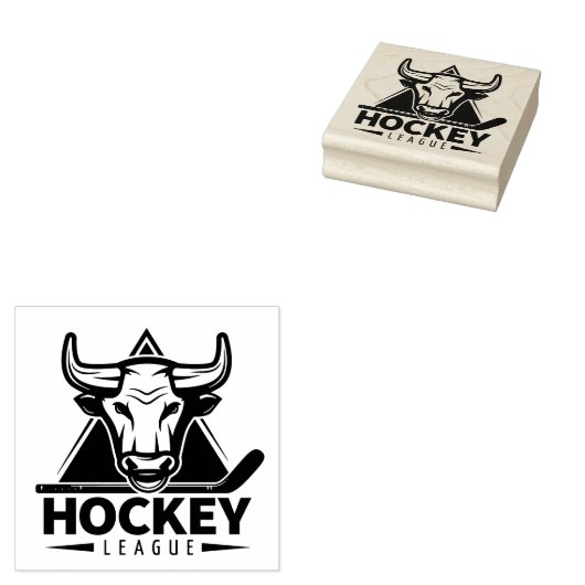 Hockey Rubber Stamp Rubberstempel (Gestempeld)