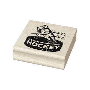 Hockey Rubber Stamp Rubberstempel
