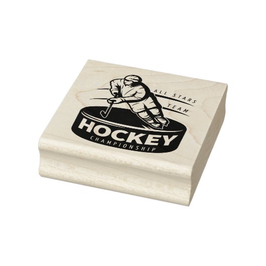 Hockey Rubber Stamp Rubberstempel (Stempel)