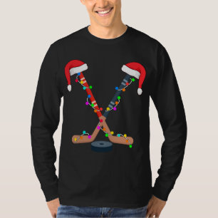 Hockey Santa Hat met kerstkleden T-shirt