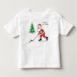 Hockey Santa Kerstkerst Kinder Shirts