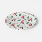 Hockey Santa Kerstkerst Papieren Bordje (Gekanteld)