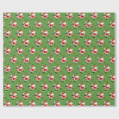 Hockey Santa Skating Cadeaupapier (Vlak)