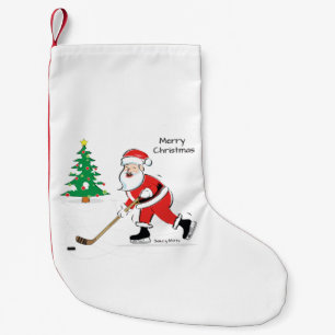 Hockey Santa Stocking Kleine Kerstsok
