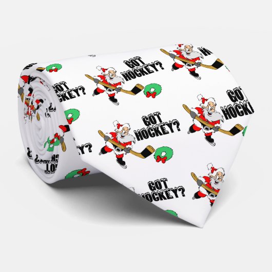 Hockey Santa Stropdas (Opgerold)