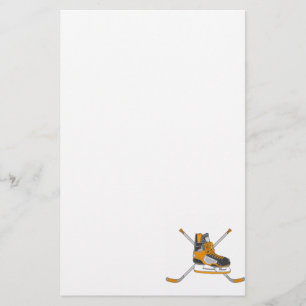 Hockey-Schaats Briefpapier
