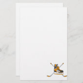 Hockey-Schaats Briefpapier (Voorkant / Achterkant)