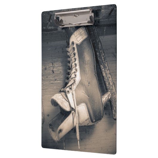  hockey schaats BW Klembord (Links)