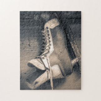 hockey schaats BW Legpuzzel