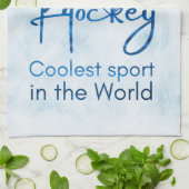 Hockey schaats kledij: blauw theedoek (Gevouwen)